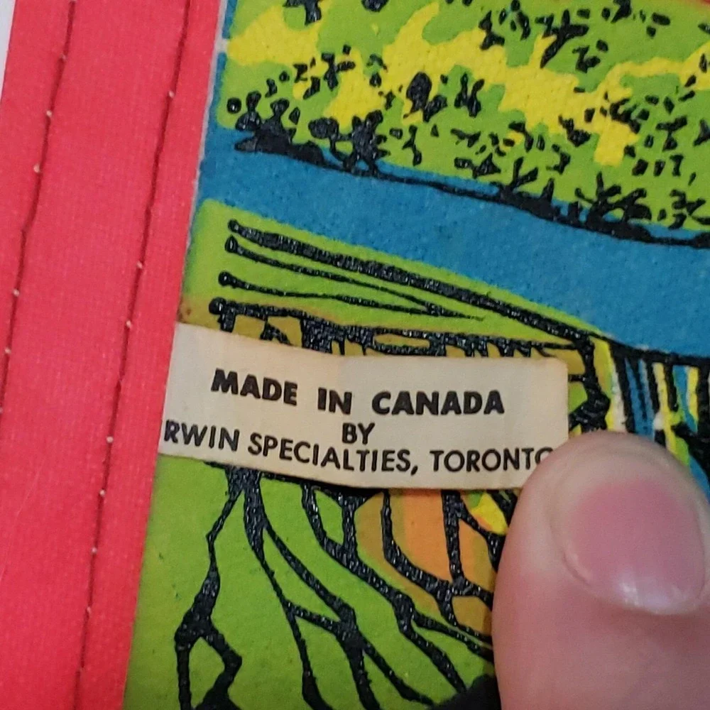 Vintage 1970s Niagara Falls Canada Maid of the Mist 2‎ layer Felt Flag Pennant